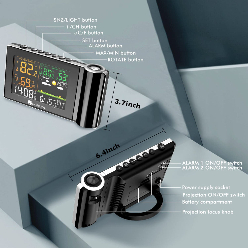 DR.PREPARE écran LCD coloré avec réglages de luminosité visibles