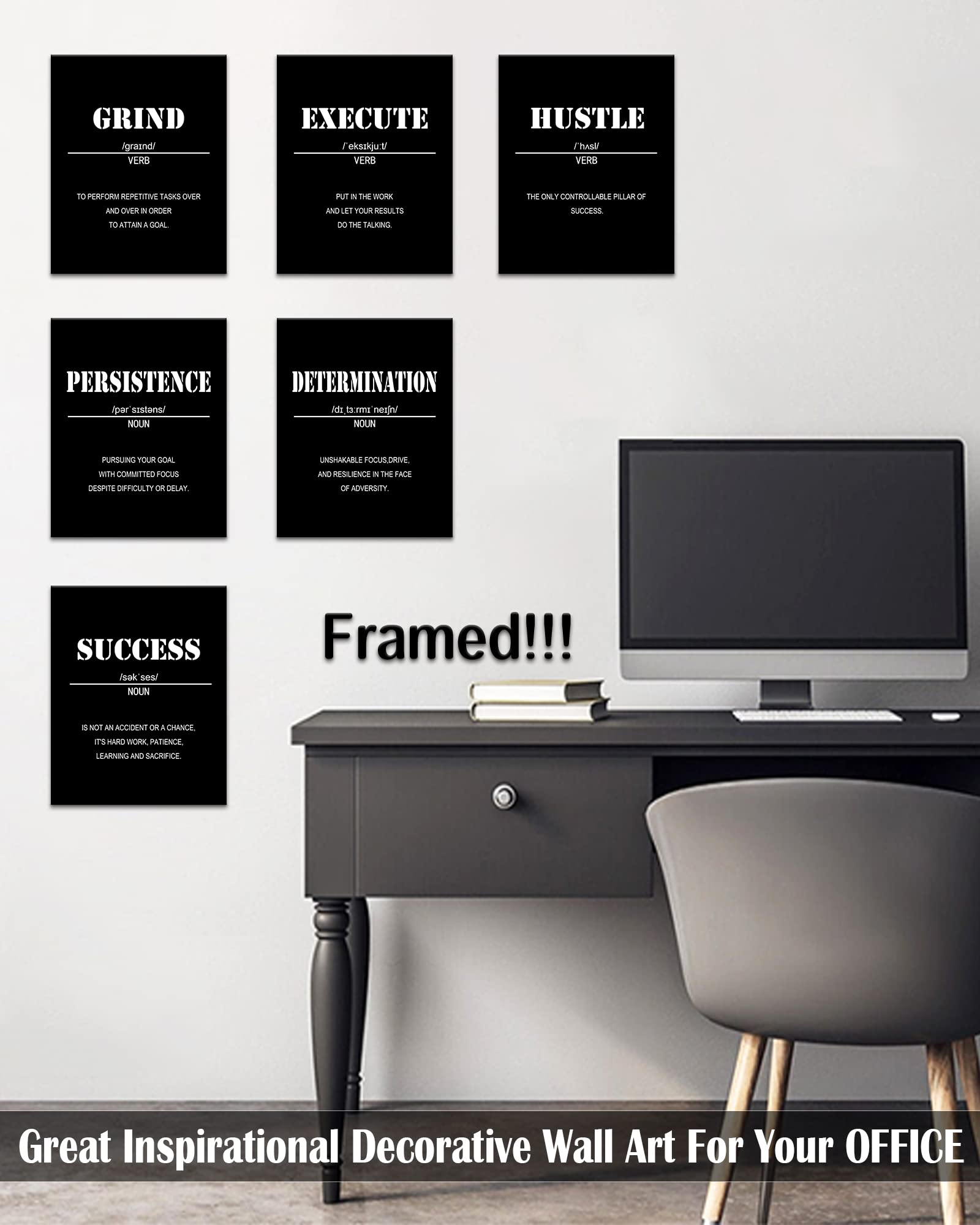 Drsoum composition murale au bureau illustrant harmonie et ambiance professionnelle