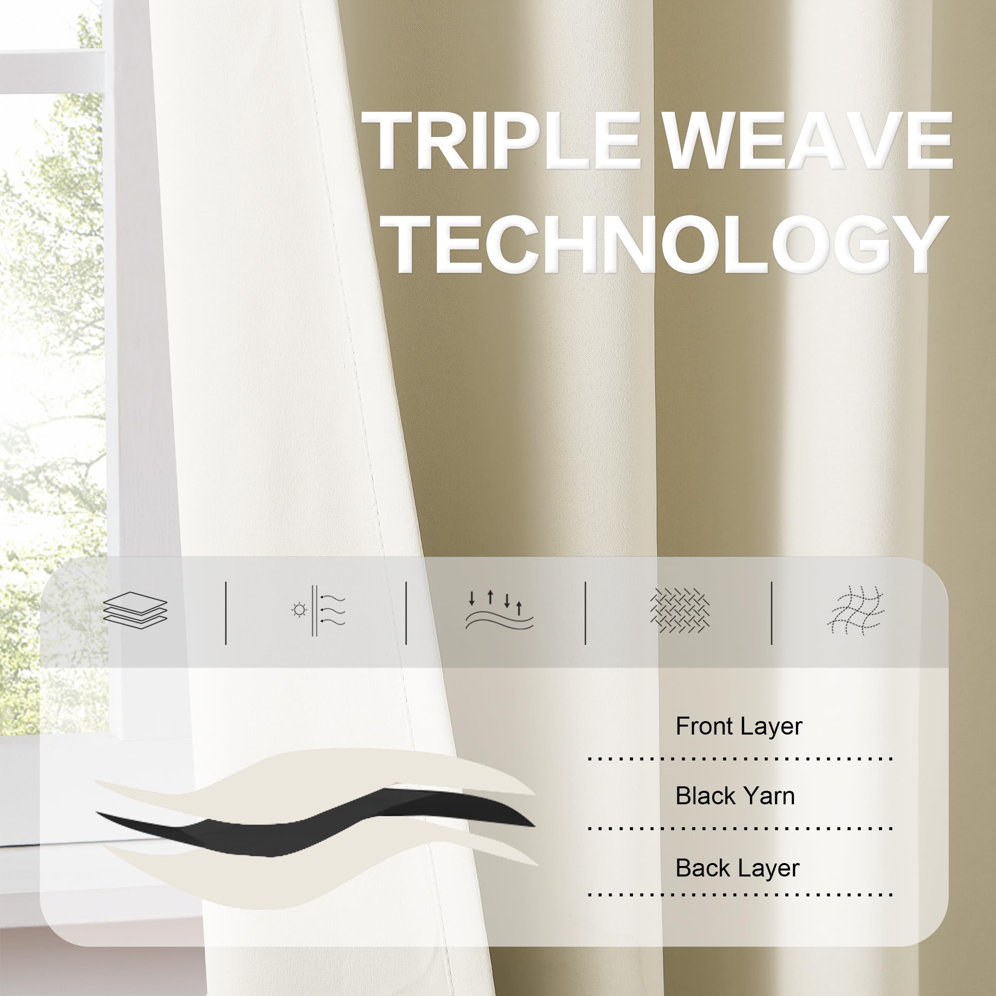 DUALIFE détail poche de 3 pouces adaptée aux tringles standards pour installation facile