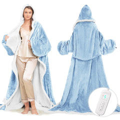 Dueelala vue de face de la robe chauffante pour confort immédiat