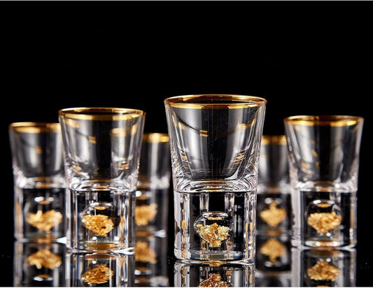DUJUST verre shot face avant montrant design luxueux et prise en main confortable