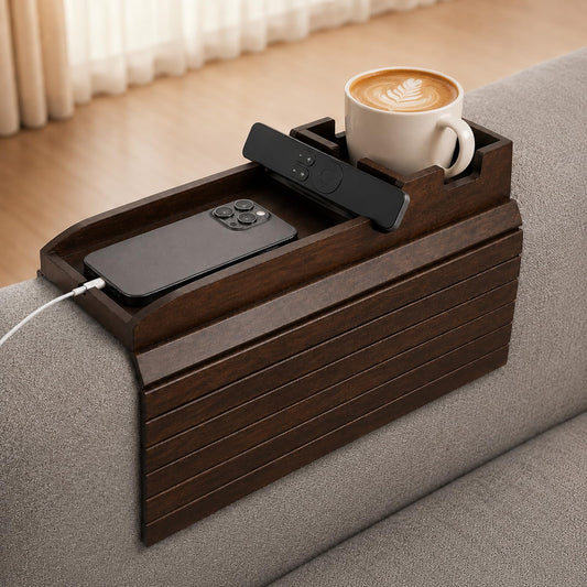 Dumbpec plateau face montrant porte-gobelet et grande surface pratique