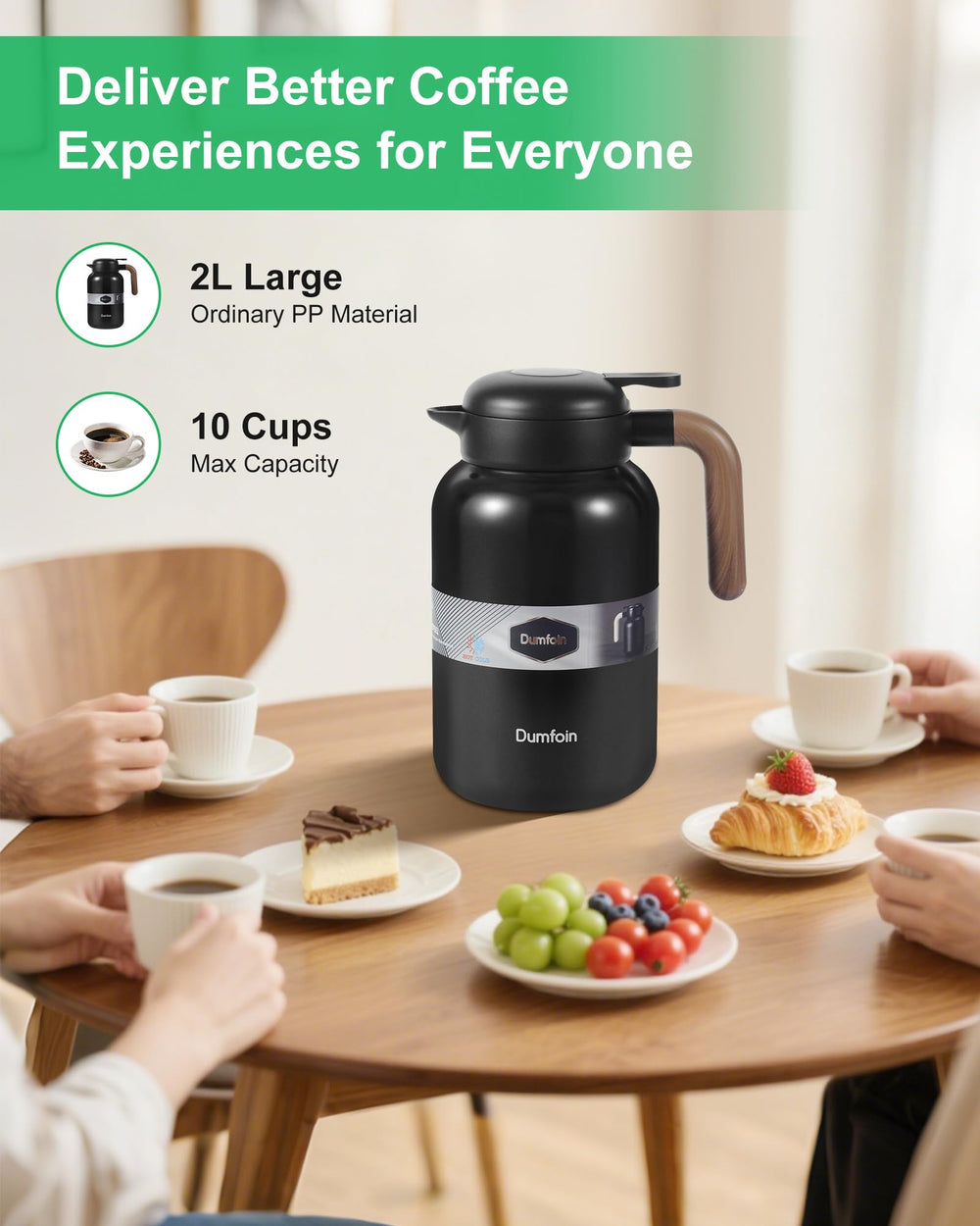 Dumfoin base antidérapante stabilise la carafe et prévient glissements