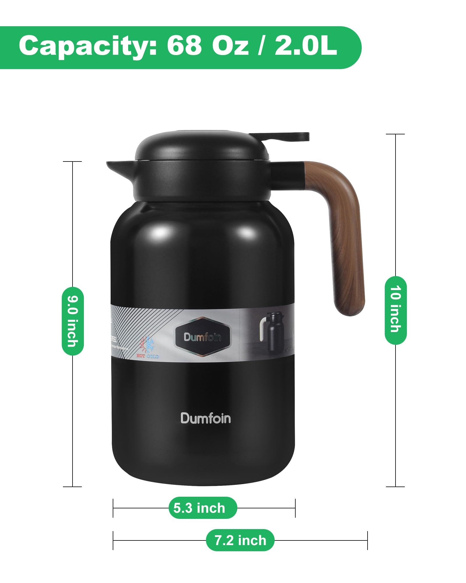 Dumfoin couvercle avec joint silicone pour étanchéité et conservation température