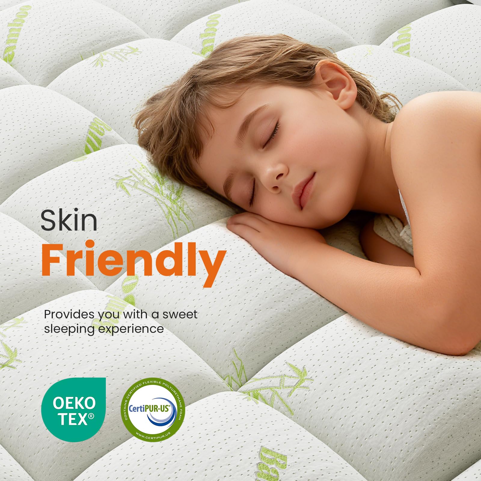 DUMOS surmatelas installé sur lit Twin pour confort immédiat nocturne