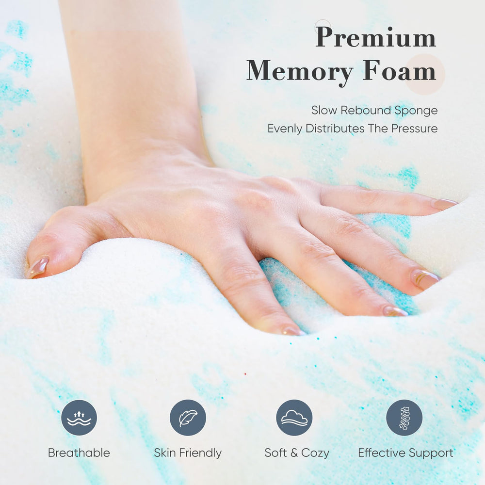DUMOS surmatelas posé sur canapé‑lit augmentant confort et maintien