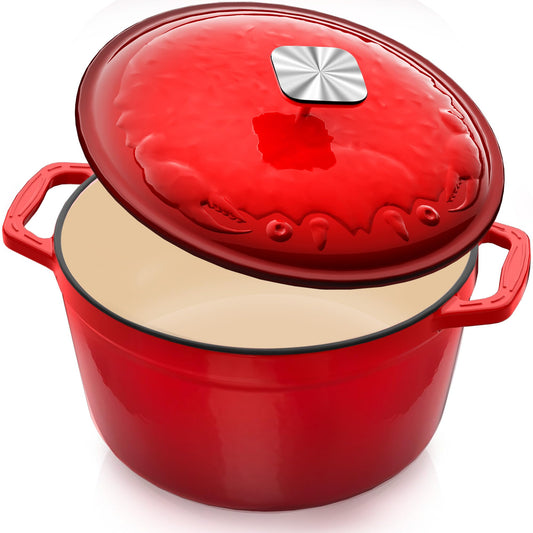 DUTZUN cocotte vue avant rouge montrant design et finition, pratique pour servir