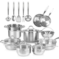 duxtop ensemble face avant montrant toutes pièces utile pour cuisiner