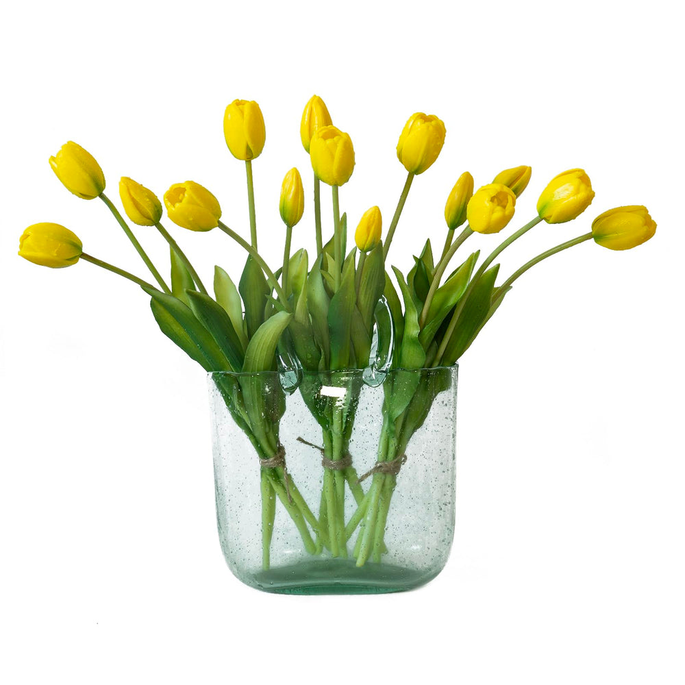 DUYONE bouquet face jaune affichant élégance et couleur durable