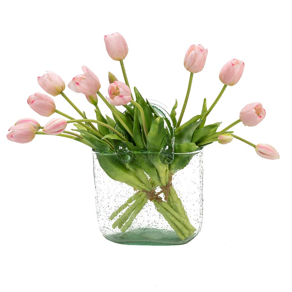 DUYONE tulipes vue avant de l'emballage montrant le bouquet complet