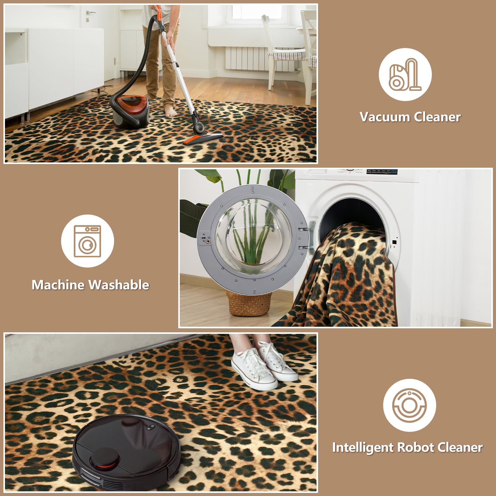 DweIke tapis 4x6 posé à côté d’objets, échelle et proportion claires