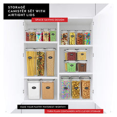 DWËLLZA KITCHEN boîtes empilées dans un garde-manger pour organisation optimisée