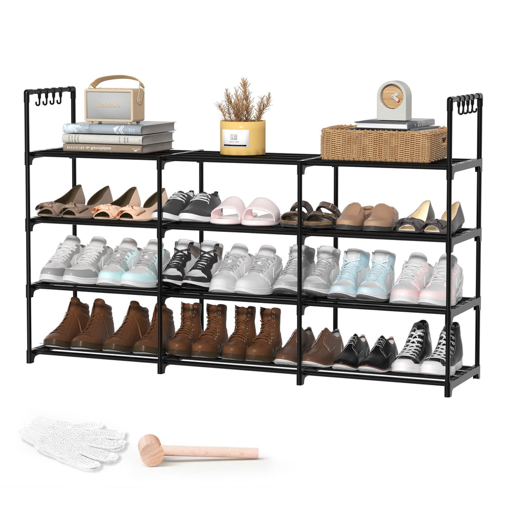 DYJIEKAI vue frontale rangement chaussures gain de place pratique
