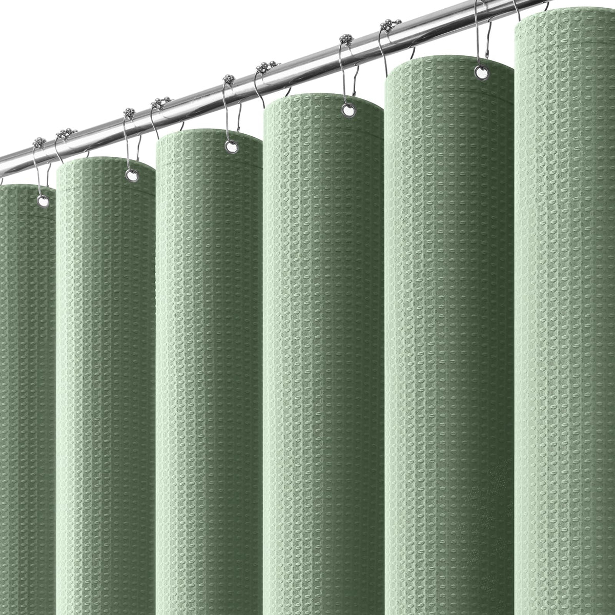 Dynamene rideau devant cadre montrant couleur sage green et look élégant
