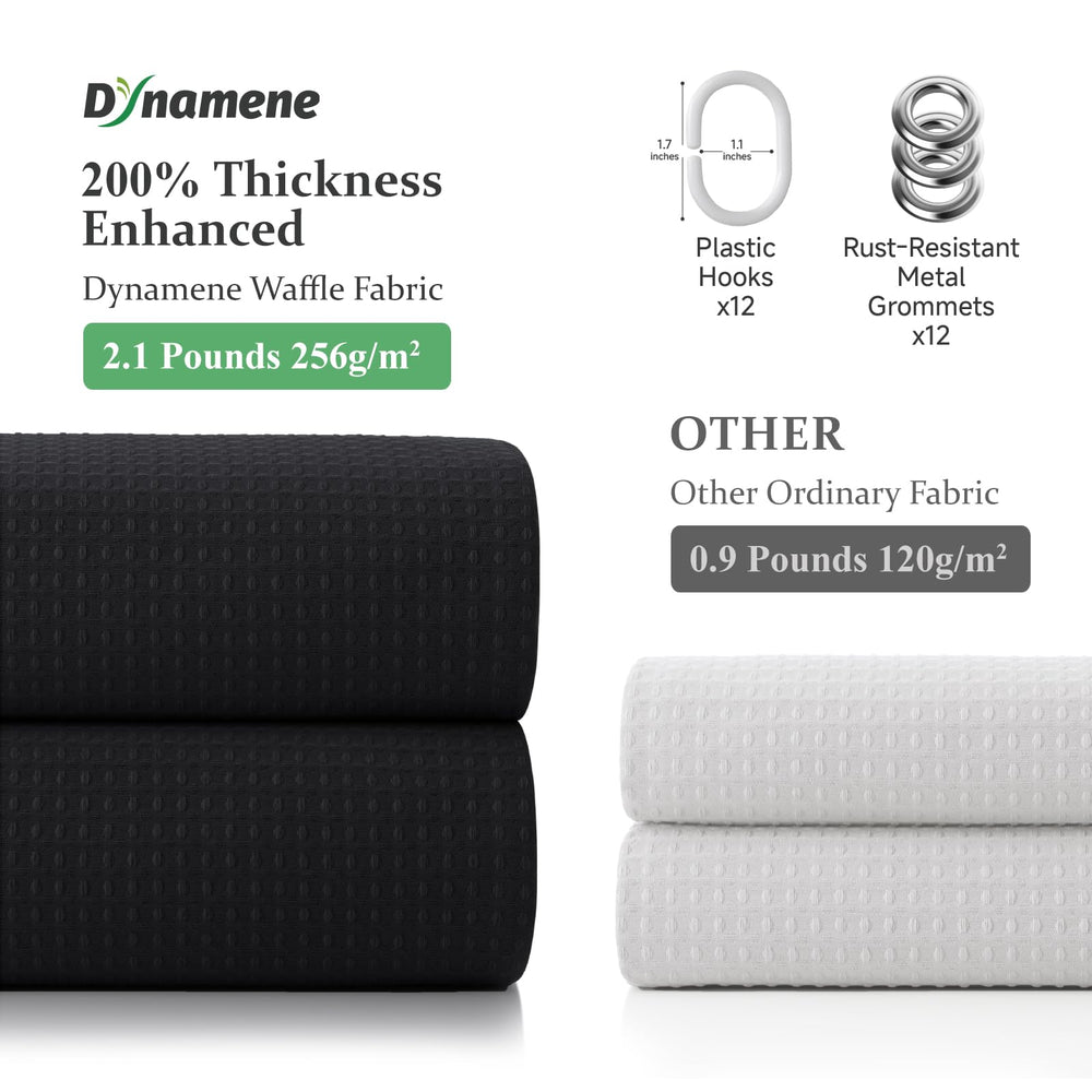 Dynamene rideau 72x96 installé sur tringle haute pour douches surélevées