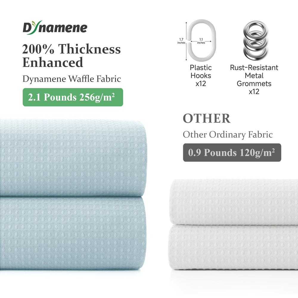 Dynamene rideau installé en salle de bain moderne, aspect soigné