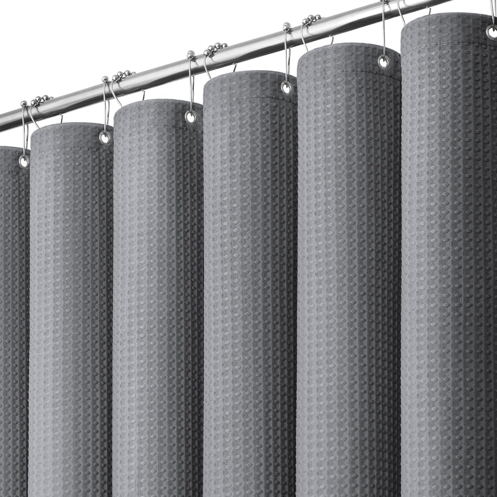 Dynamene rideau face complet gris montrant couverture et longueur