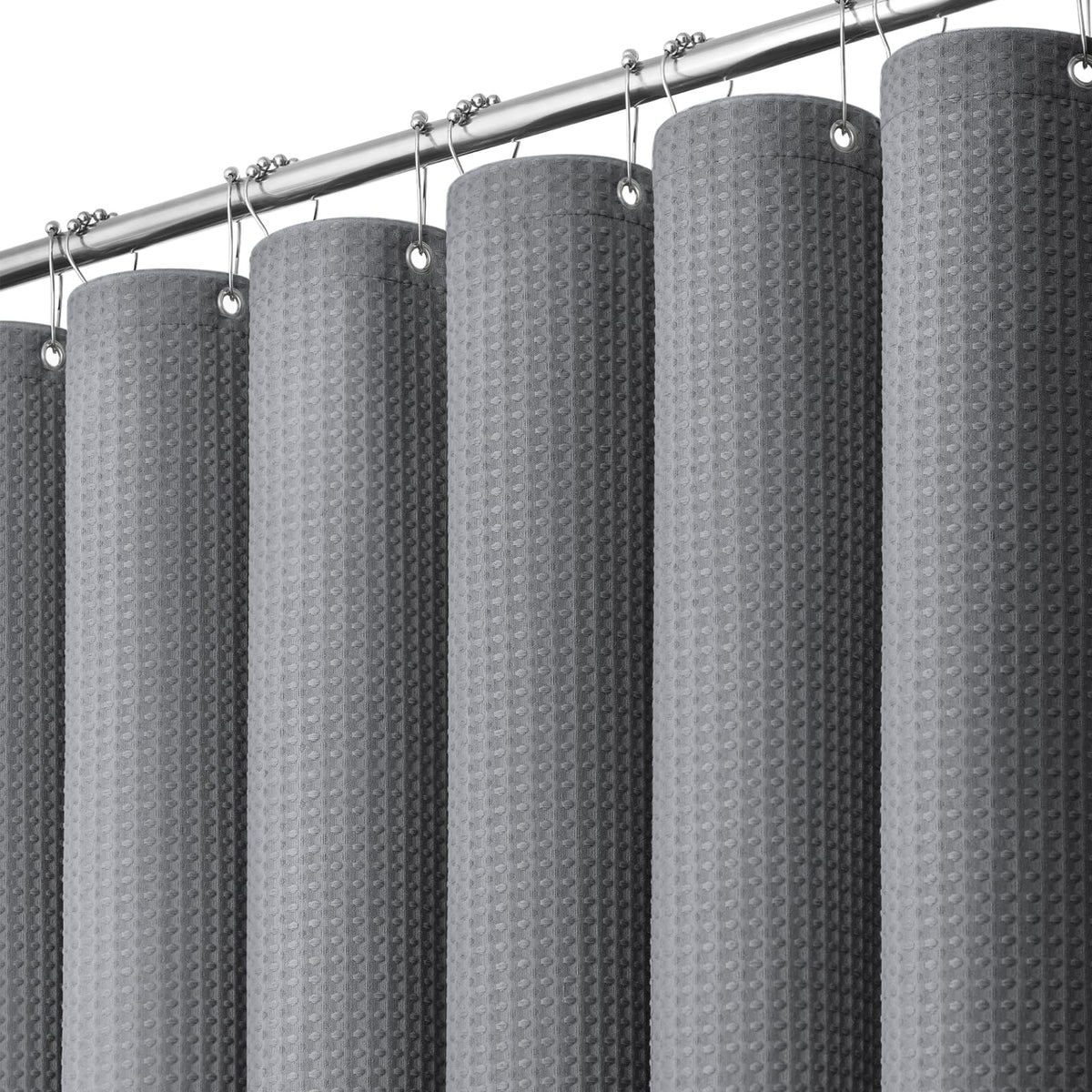 Dynamene rideau face complet gris montrant couverture et longueur
