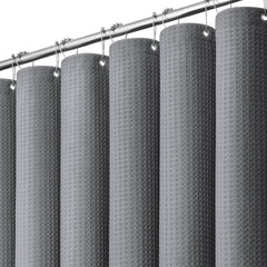 Dynamene rideau face complet gris montrant couverture et longueur