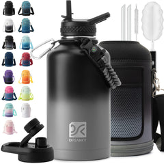 DYSANKY bouteille 64oz vue de face bénéfice grande capacité
