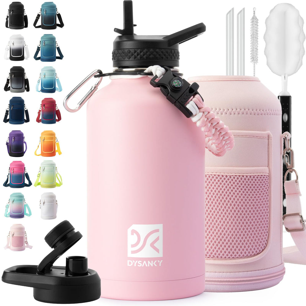 DYSANKY gourde 64oz vue de face montrant la capacité et le design robuste