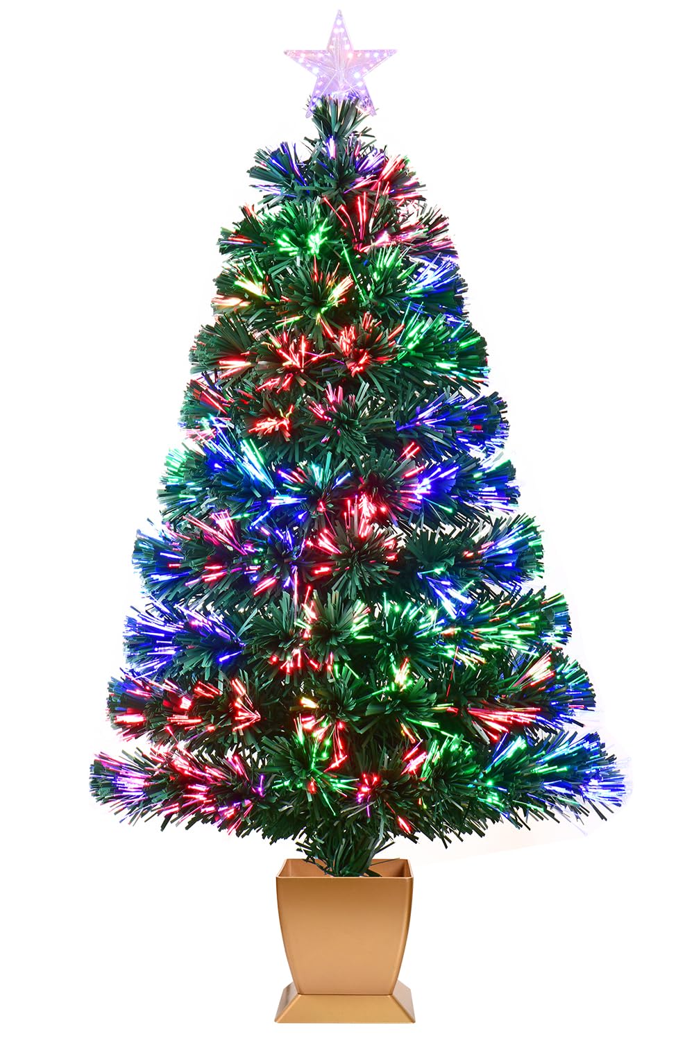 e crafty sapin face pré-éclairé montre ambiance festive