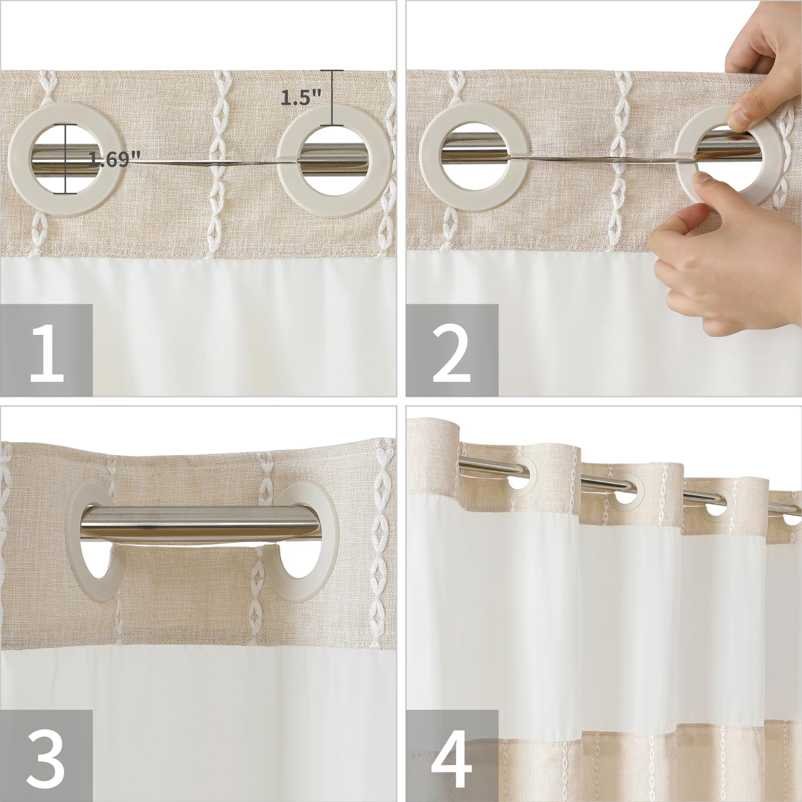 eachope franges décoratives ajoutant charme rustique et finition soignée