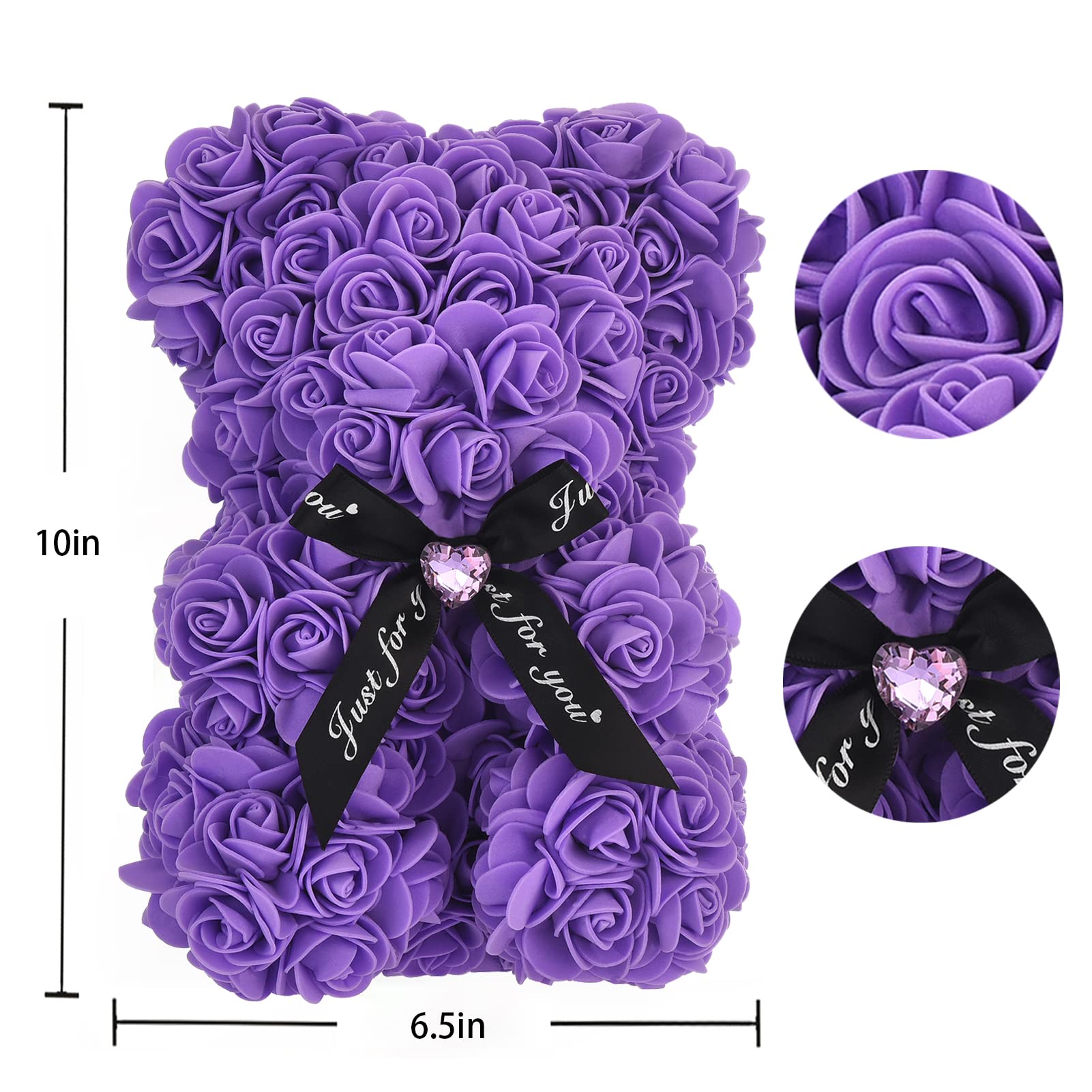 EALEBE gros plan sur roses artificielles montrant texture et finition élégante