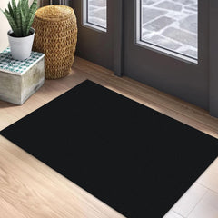 EARTHALL paillasson face avant noir chiné, look moderne et pratique