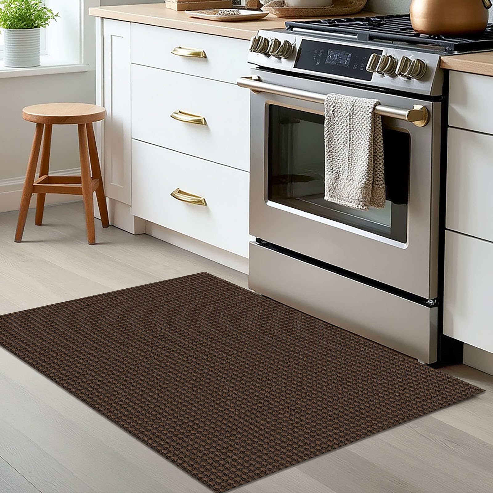 EARTHALL tapis en cours de séchage évoquant entretien facile