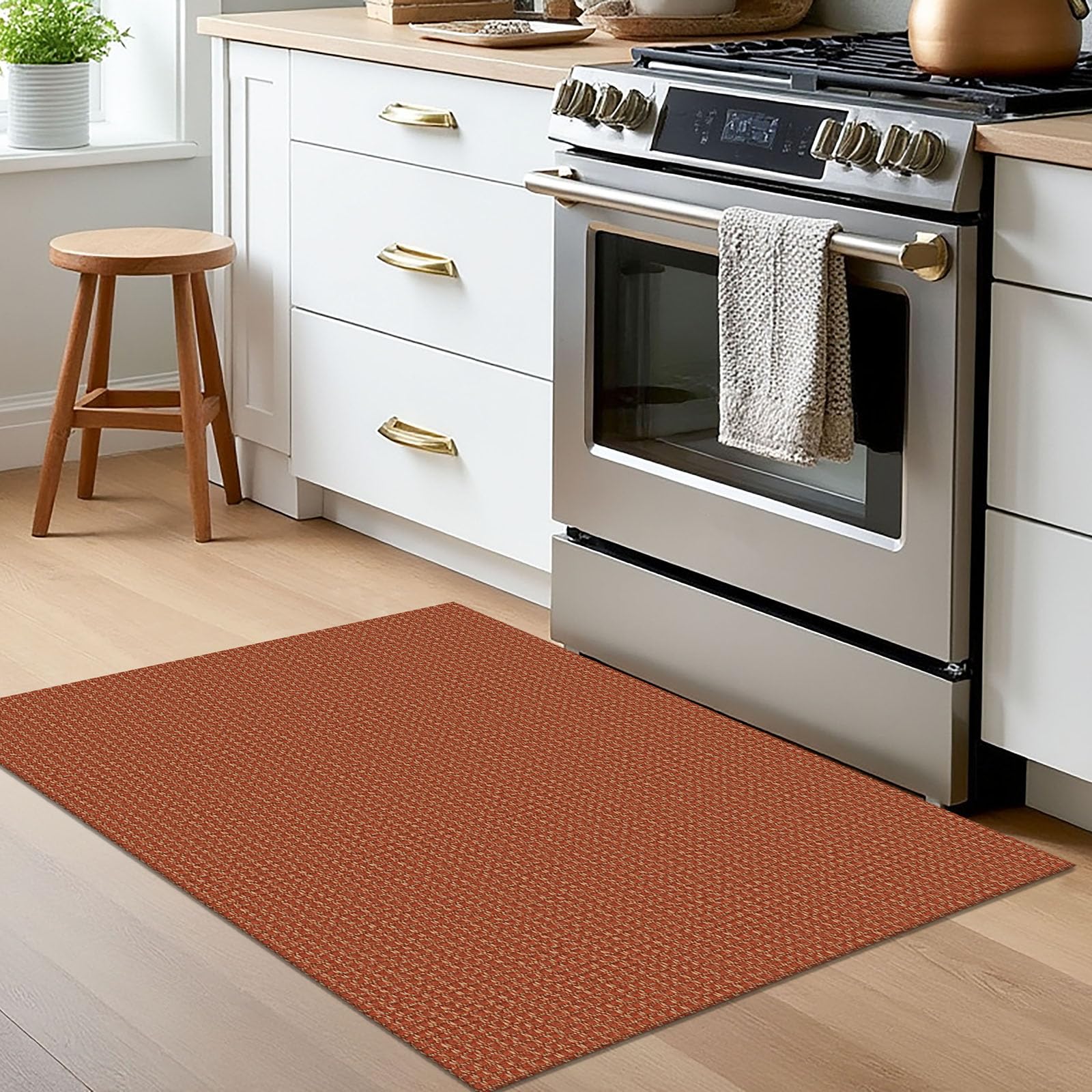 Tapis EARTHALL plié pour expédition montrant gestion des plis et rangement