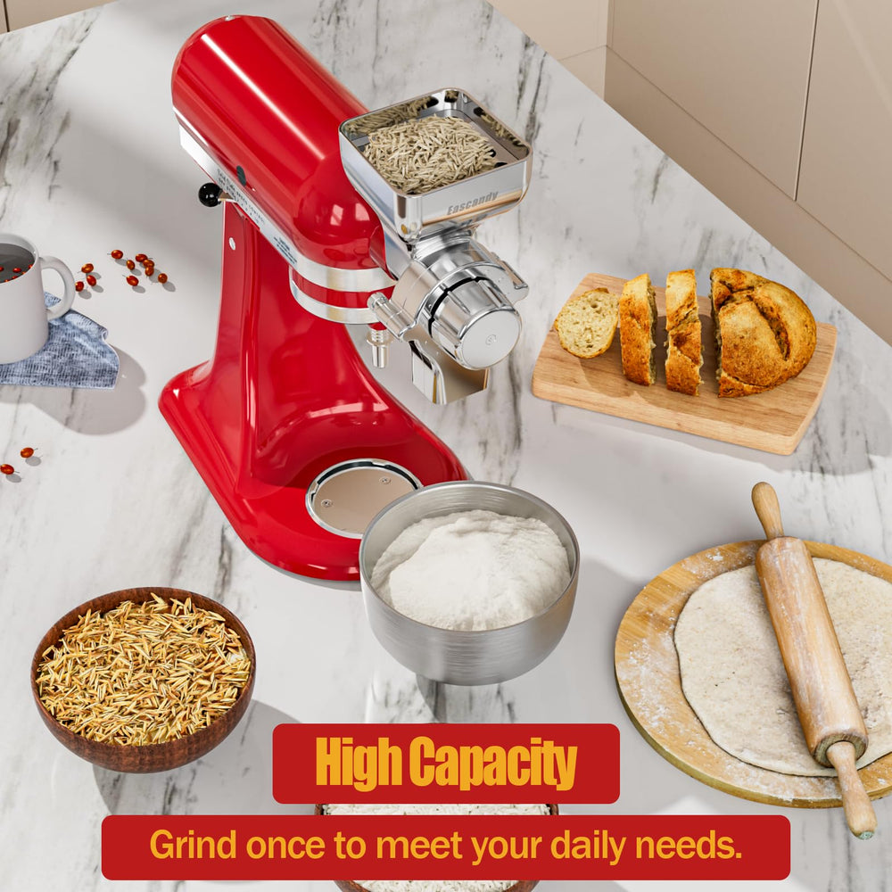 Eascandy en usage sur KitchenAid illustrant mouture continue pratique