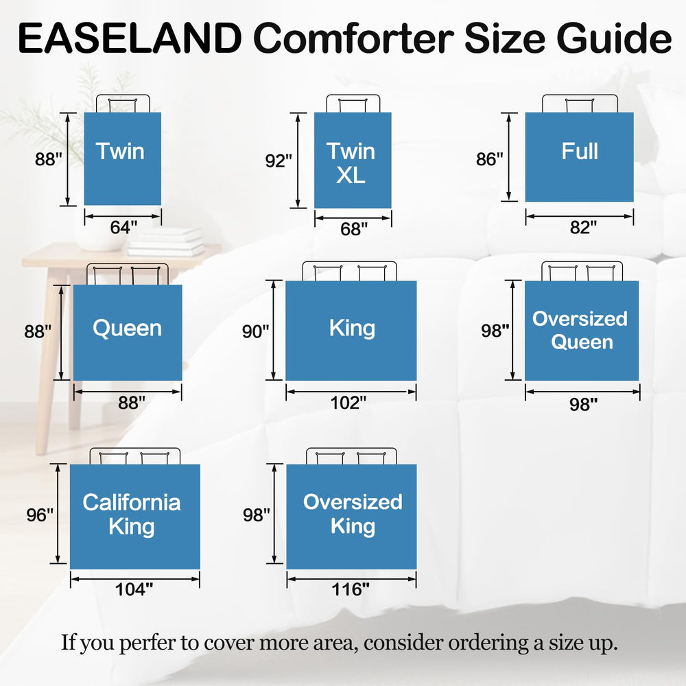 EASELAND couette utilisée en chambre familiale apportant confort et facilité d'entretien
