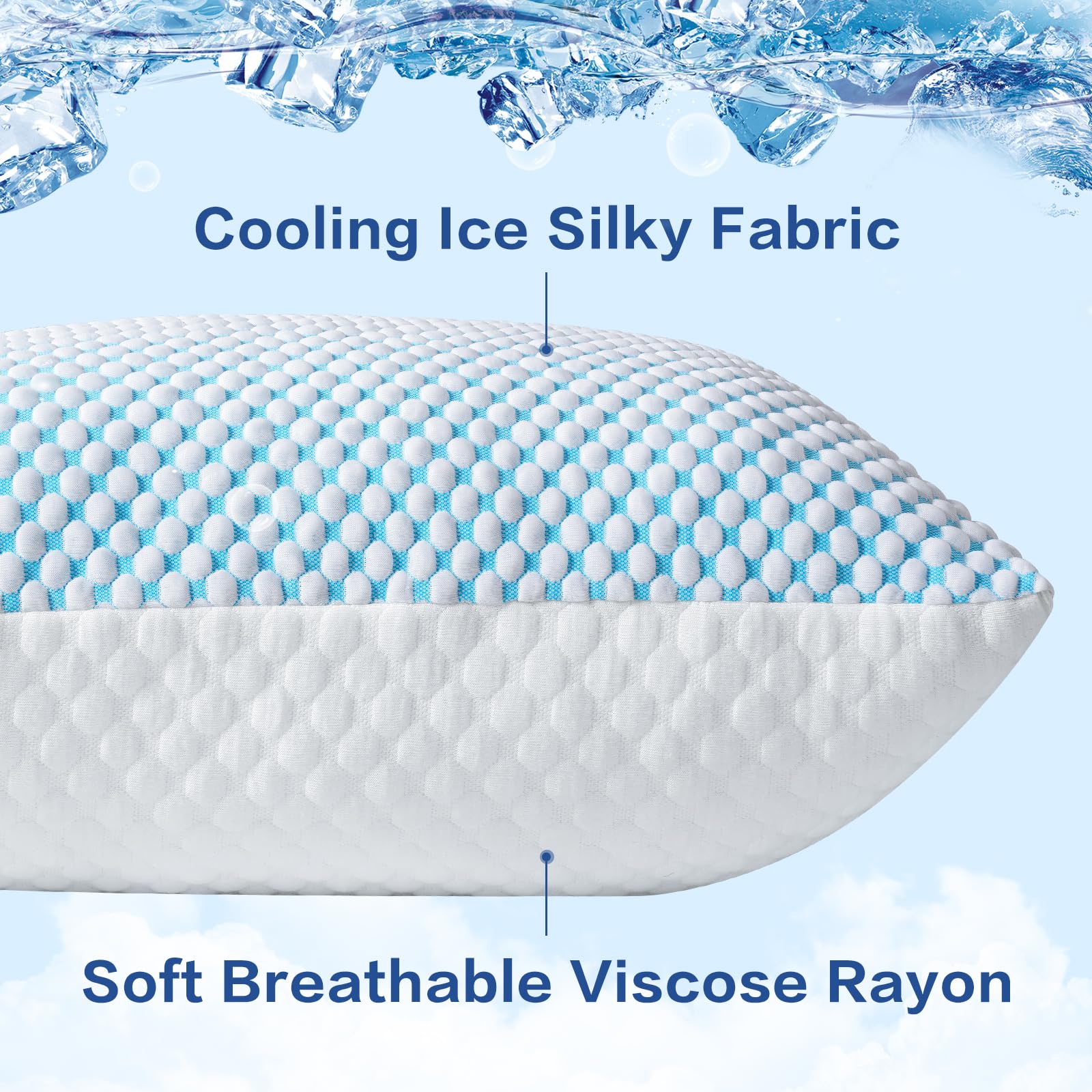 EASELAND gros plan mousse mémoire effilochée confort modulable