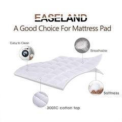 EASELAND zoom sur tissu coton 300TC doux et respirant