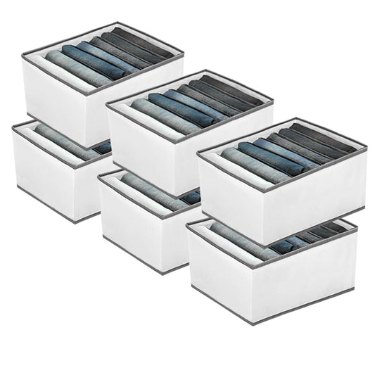 EASEVE face avant du pack de 6 organisateurs montrant rangement ordonné