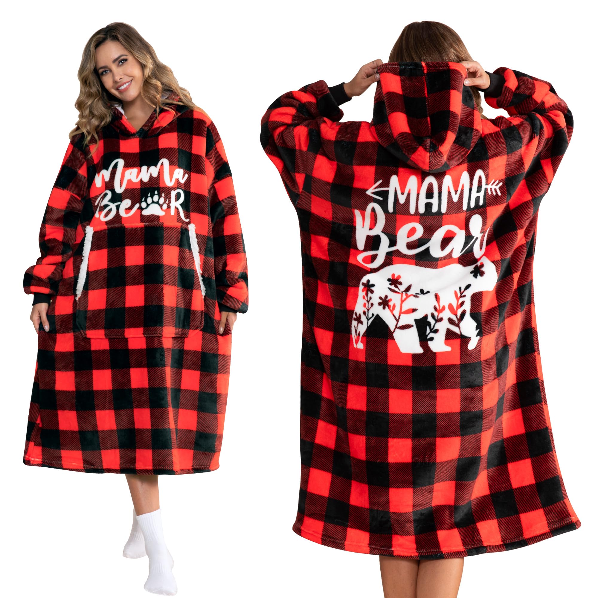 EASLIV hoodie plaid face avant montrant confort et style