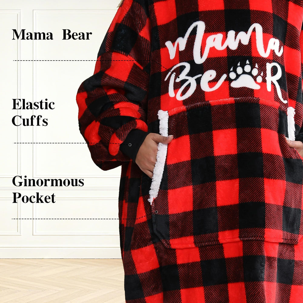 EASLIV motif Mama Bear au dos pour valeur sentimentale
