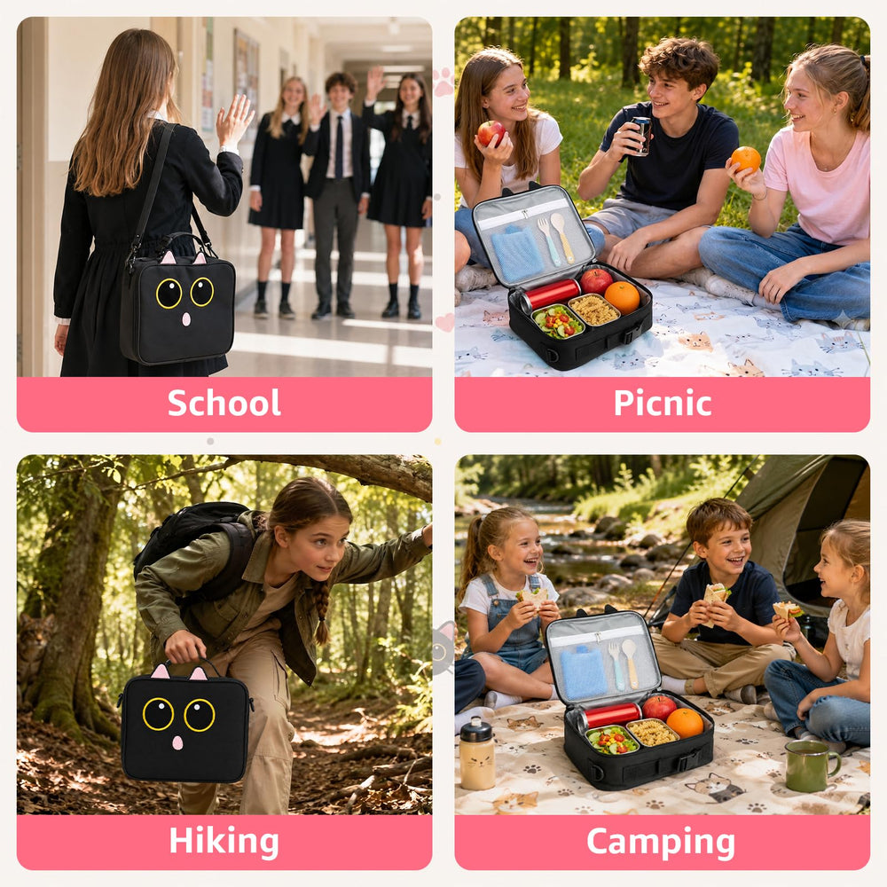 Easozoom taille montrée avec boîte bento standard pour capacité et rangement