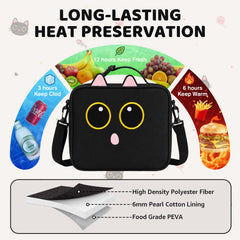 Easozoom intérieur en PEVA avec poche zippée pour pack froid et couverts, hygiène
