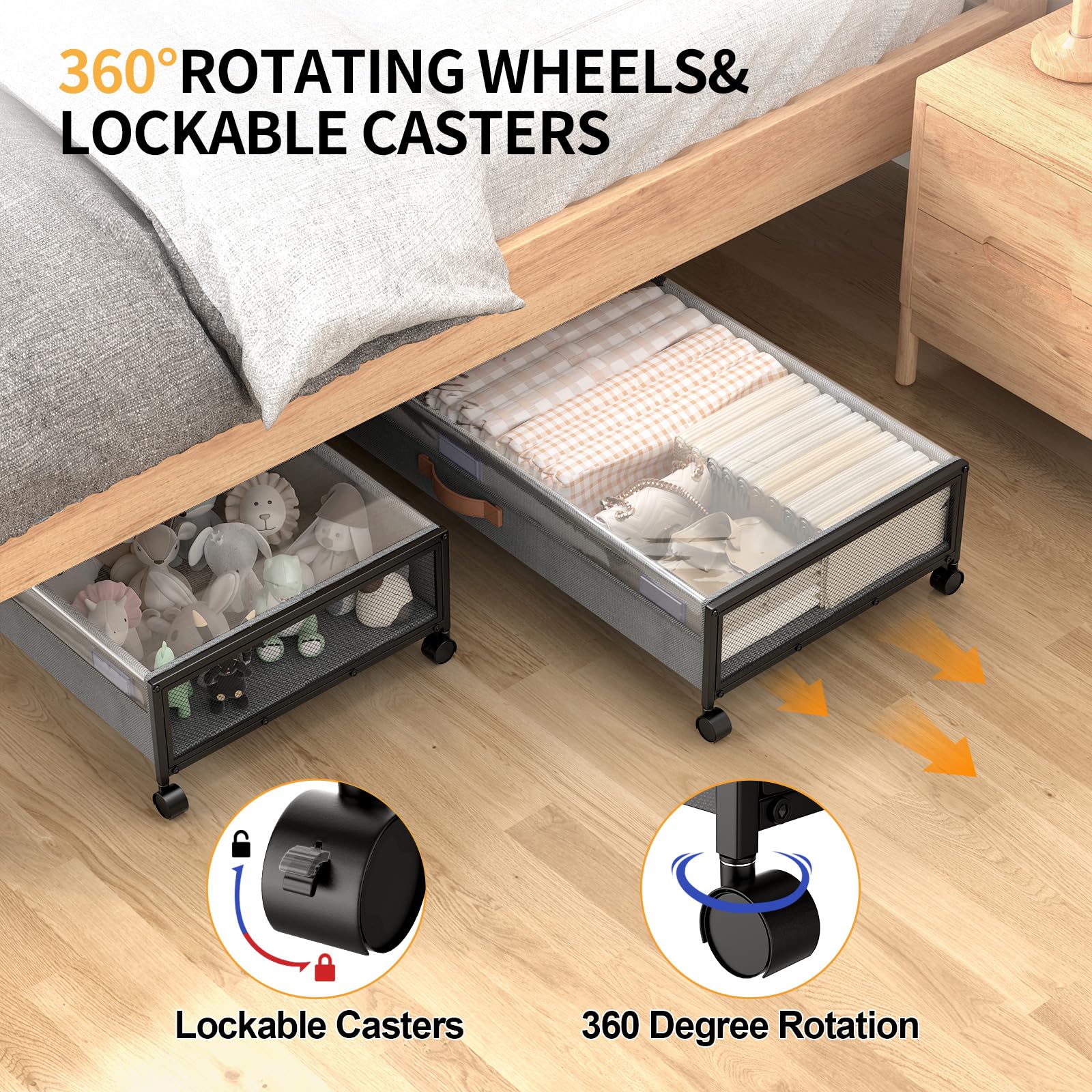 Eastherry roulette 360° facilitant le déplacement et évitant l'effort