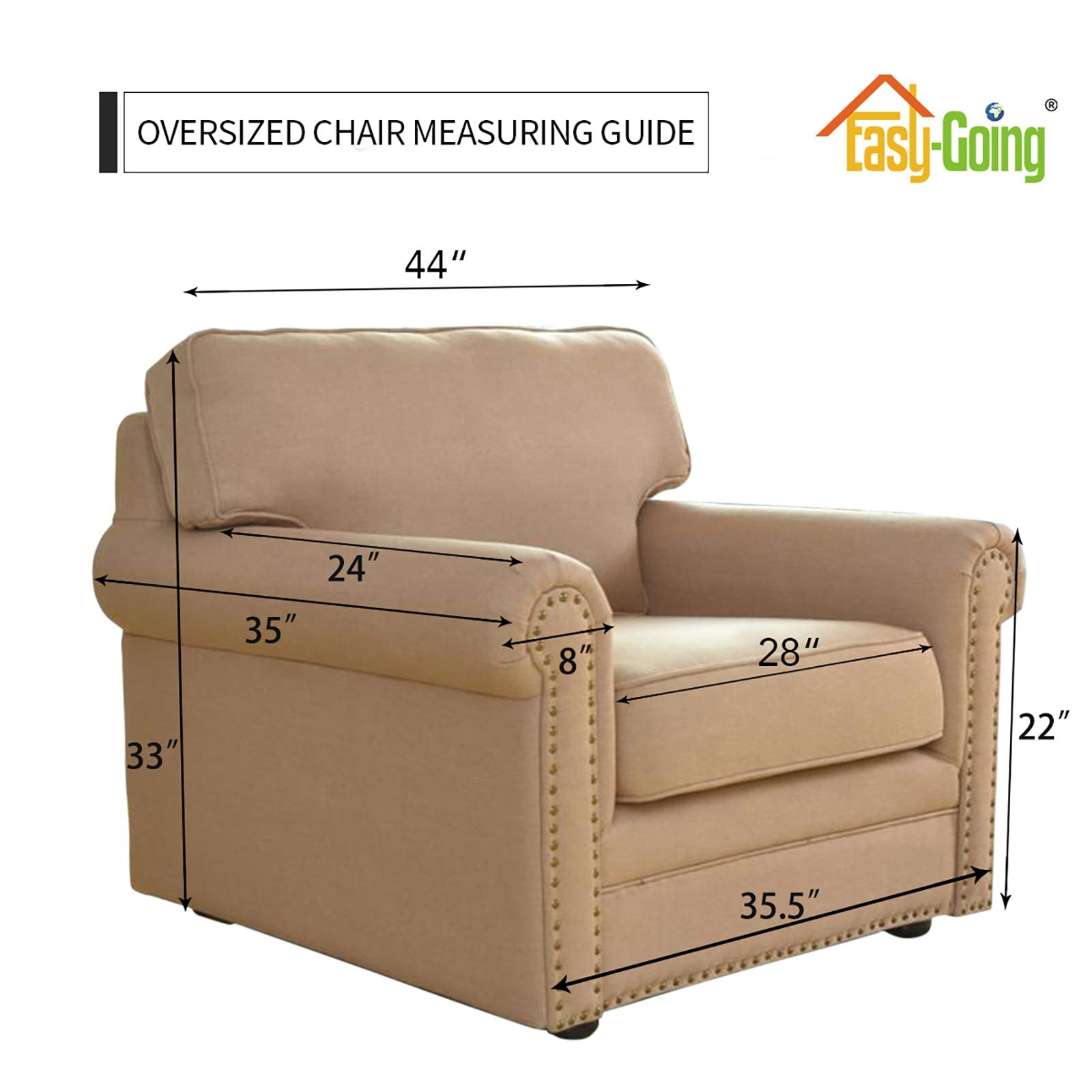 Easy-Going ancres antidérapantes illustrant maintien sécurisé sous coussin