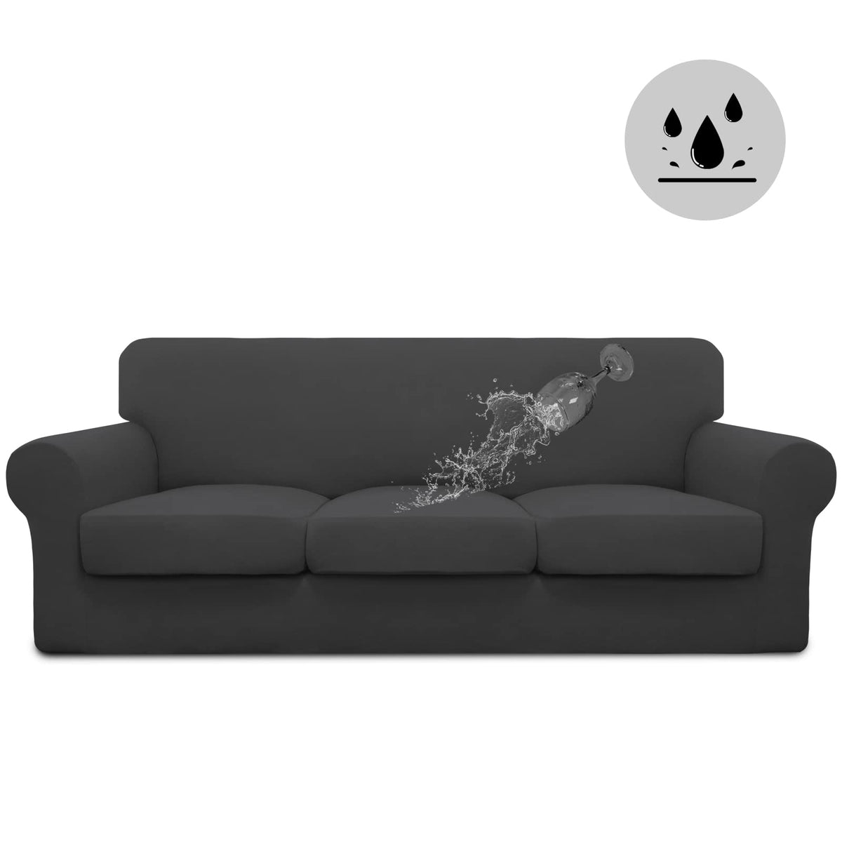 Easy-Going housse canapé vue de face montrant protection complète