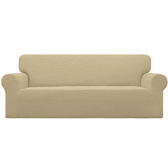 Easy-Going housse face entière beige protégeant le canapé et rafraîchissant la pièce
