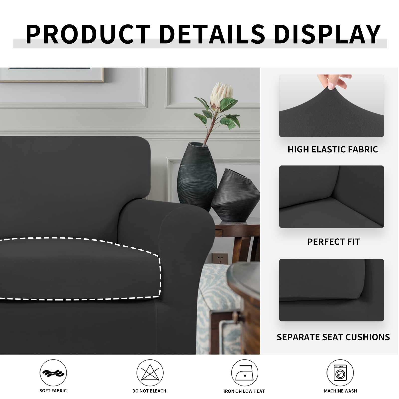 Easy-Going housse vue avec règle montrant compatibilité de taille