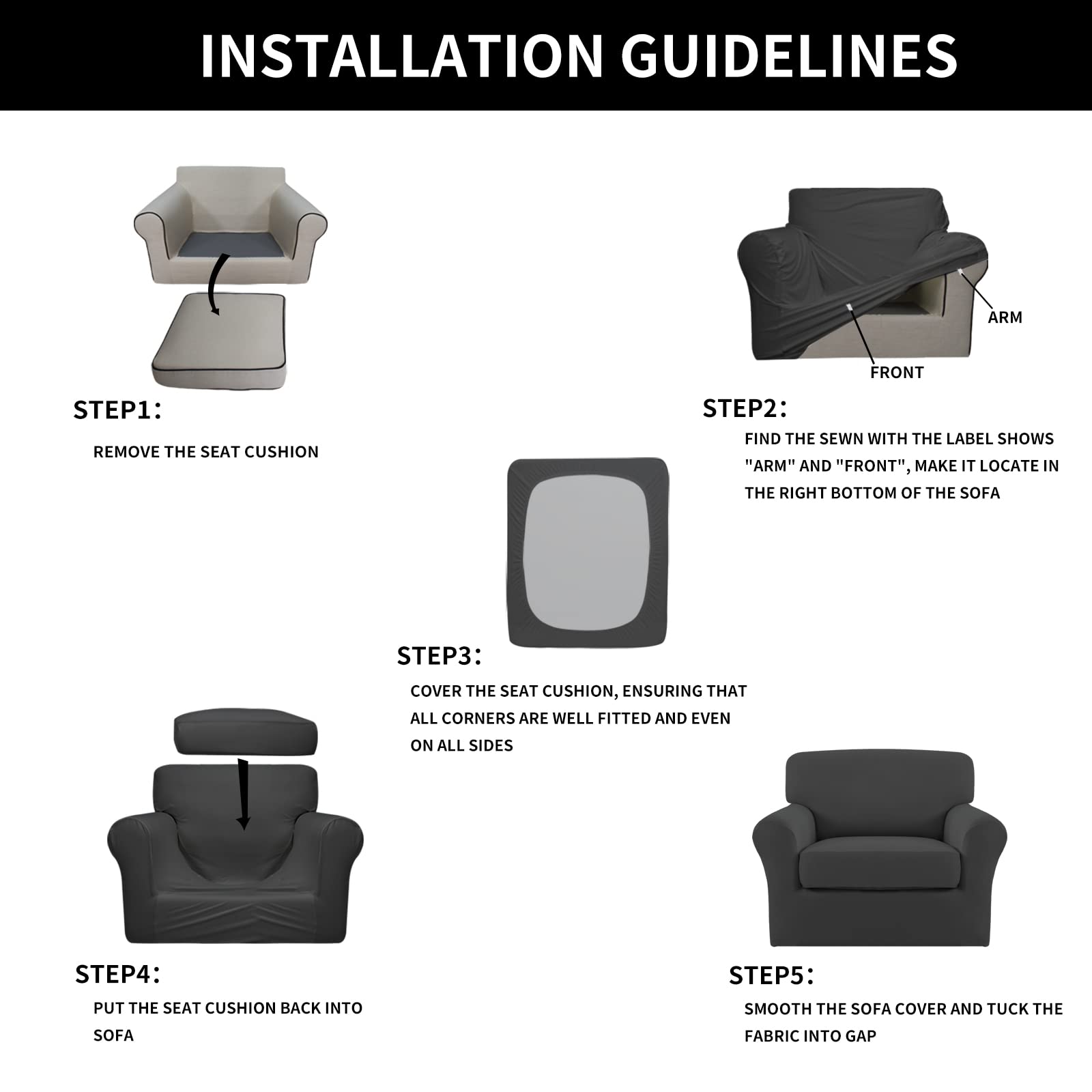 Easy-Going housse sur fauteuil dans salon apportant style immédiat