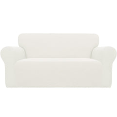 Easy-Going face avant de la housse loveseat crème transforme l'apparence