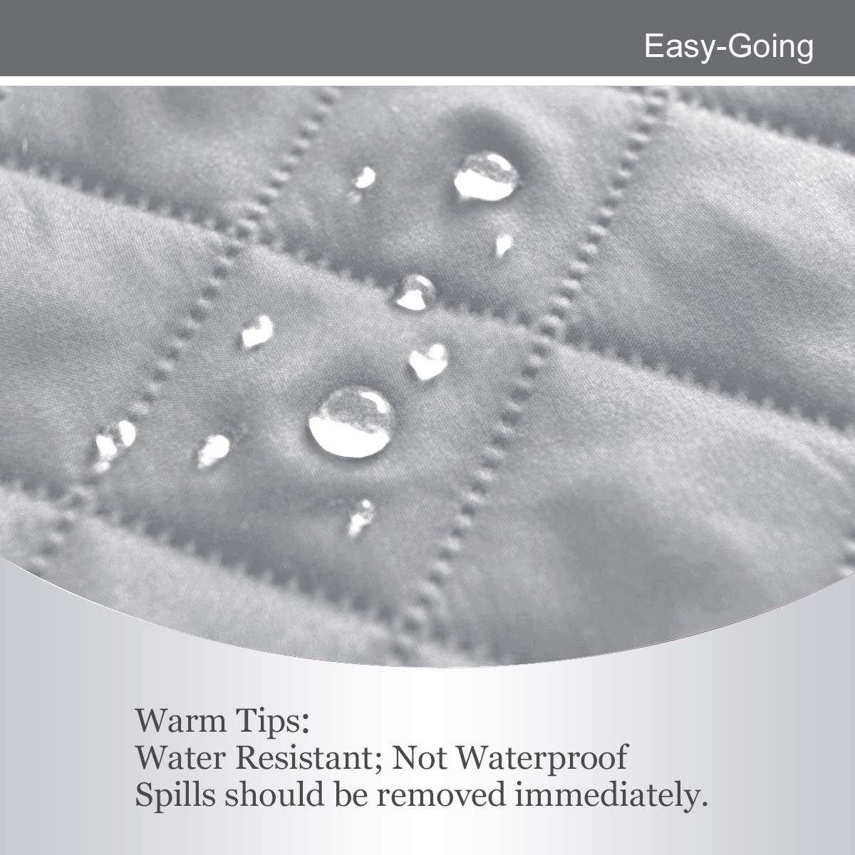 Easy-Going inserts mousse dans rainure stabilisant la housse
