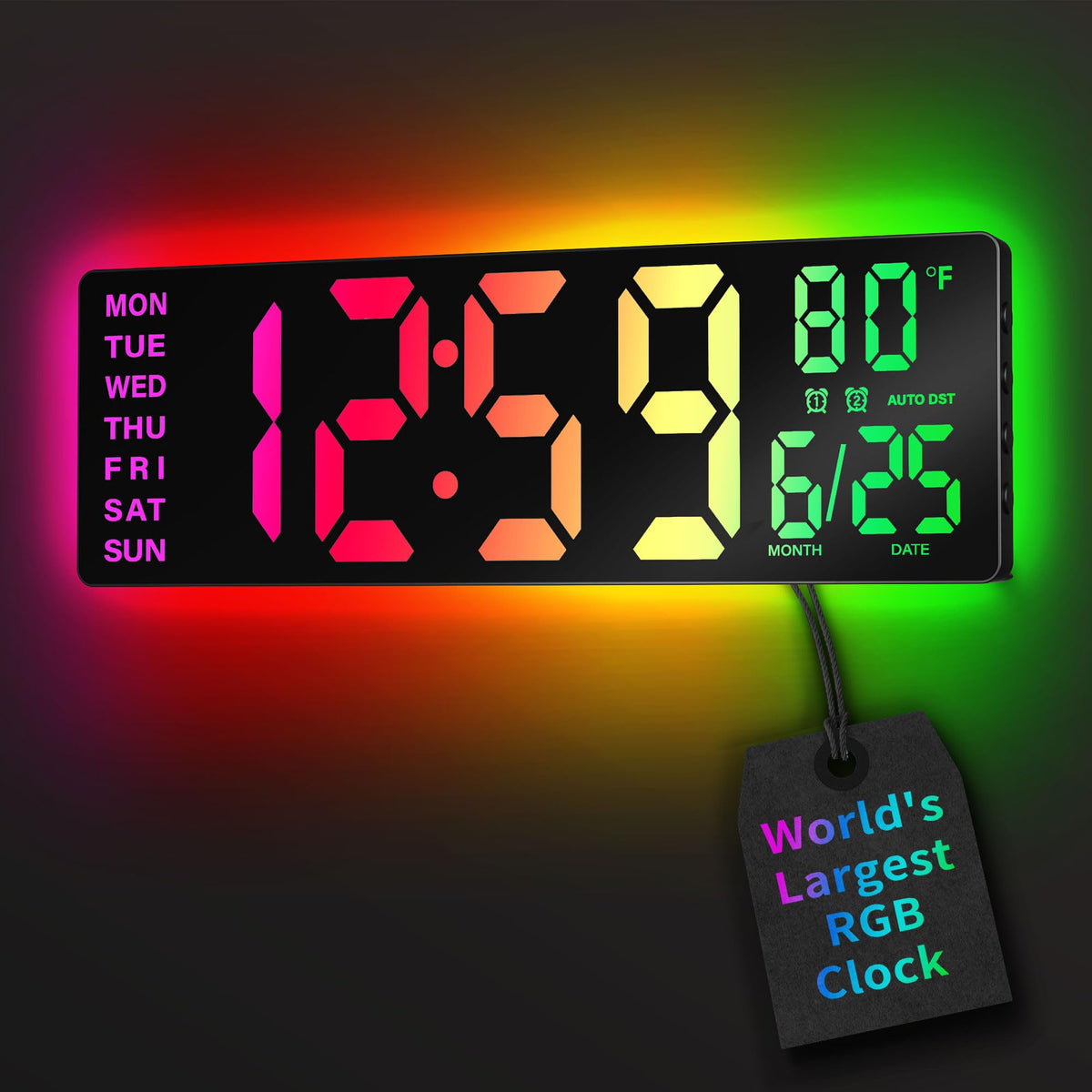 EASYERA horloge murale face visible pour lecture rapide