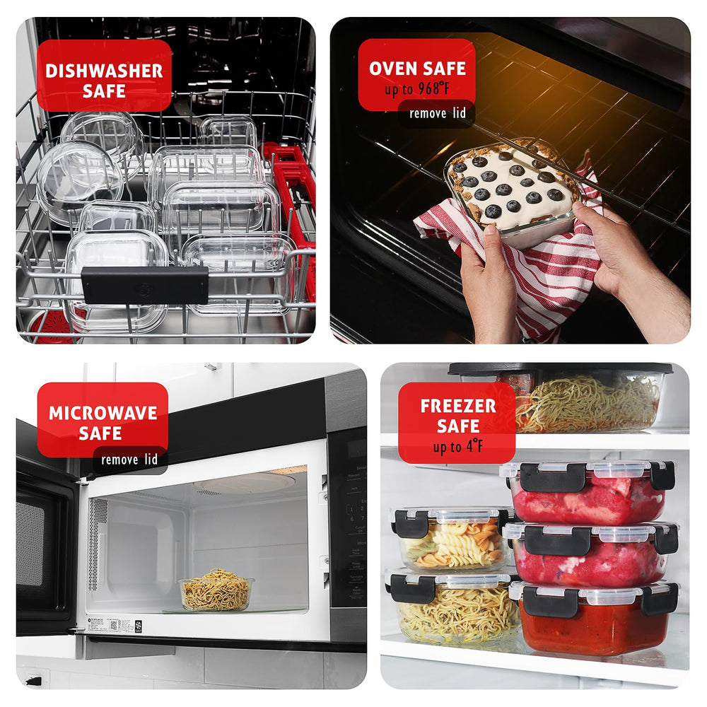 EATEX contenants empilés pour rangement compact et stable